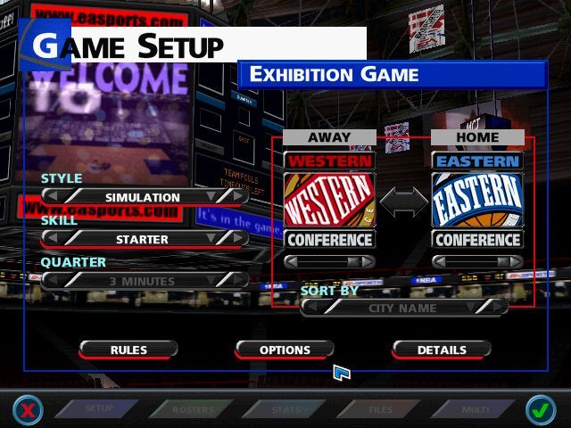 NBA Live 99 screenshot 3 for Playstation